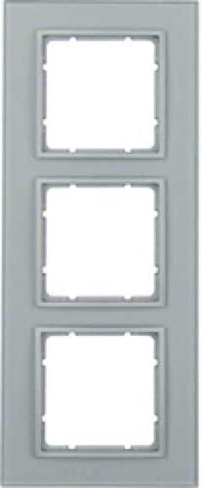 Berker 10136414 Glasrahmen 3fach, B.7, Glas alu/alu matt, lackiert Mesch Shop Berker 10136414 Glasrahmen 3fach, B.7, Glas alu/alu matt, lackiert Mesch Shop